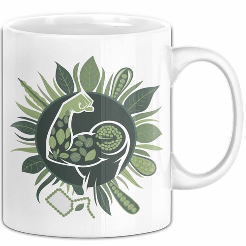 Veganer bodybuilder tasse - veganer,