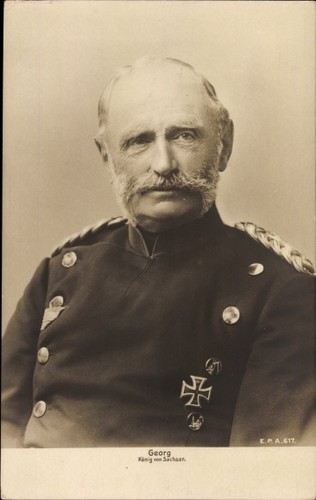 König georg von sachsen - ak,