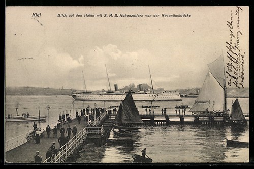 Kiel blick auf den - ak,
