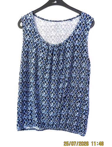 Shirt tunika blau weiß - -,