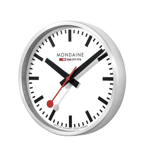 Mondaine wanduhr silberfarben - mondaine,