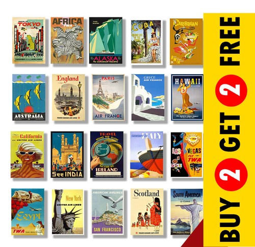 Vintage reise poster - poster, retro