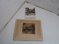 Walter herzog radierung ea - radierung,