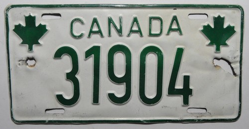 Canada nummernschild m - canada, y
