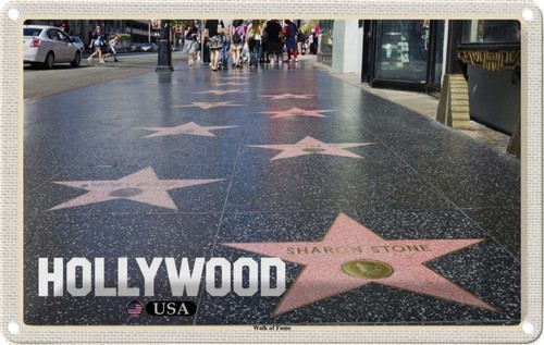 Blechschild 20x30 hollywood - blechschild,