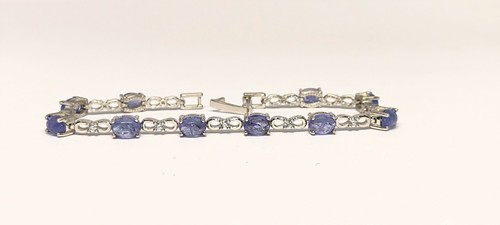 Tansanit armband 925 - tansanit,