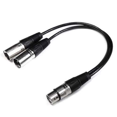 Xlr splitter kabel kupfer - splitter, 30cm