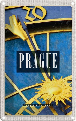Blechschild 30x20 prague - blechschild,