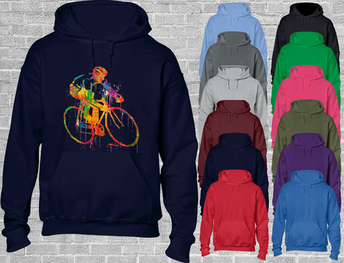 Aquarell radfahren hoody - radfahren,