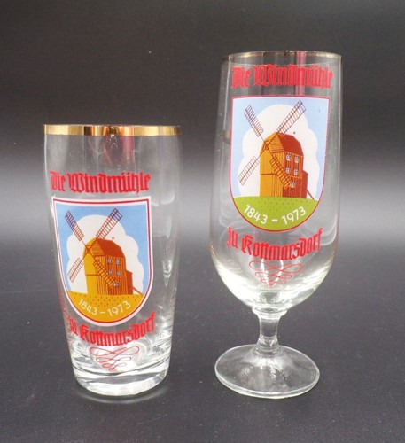 Altes bierglas windmühle - altes,