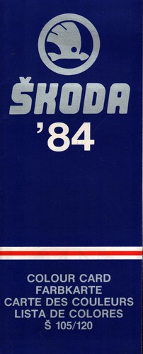 Prospekt skoda pkw farbkarte - prospekt,