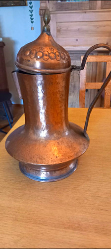 Kupferkanne mit deckel und - mit,