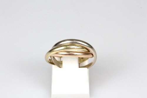 Ring karat gold - ring, trinity
