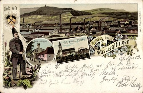Litho wasseralfingen aalen - aalen, im