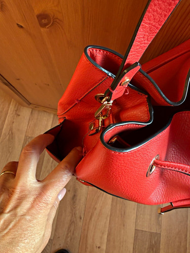 Beuteltasche bucket bag rot - bucket,