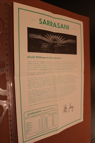 Tolles altes flugblatt zirkus - altes,
