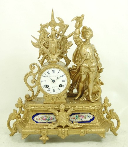 Kamin uhr mit porzellan - kamin,