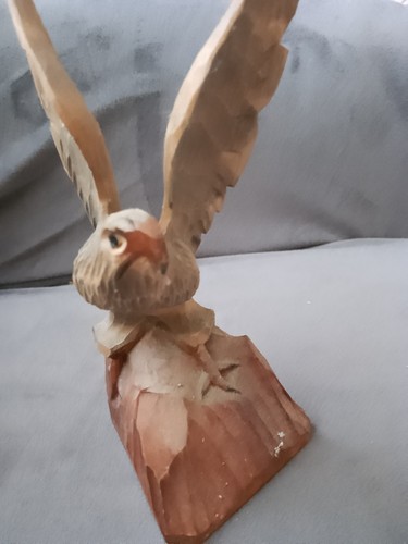 Holz geschnitzt figur - holz, adler