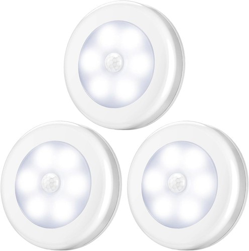 Led nachtlicht metall - metall, 3stk