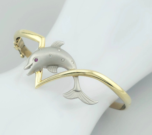 Exquisiter armreif gold 585 - 585, *