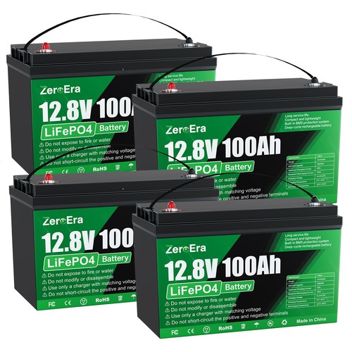 Zeroera lifepo4 batterie - 4x,
