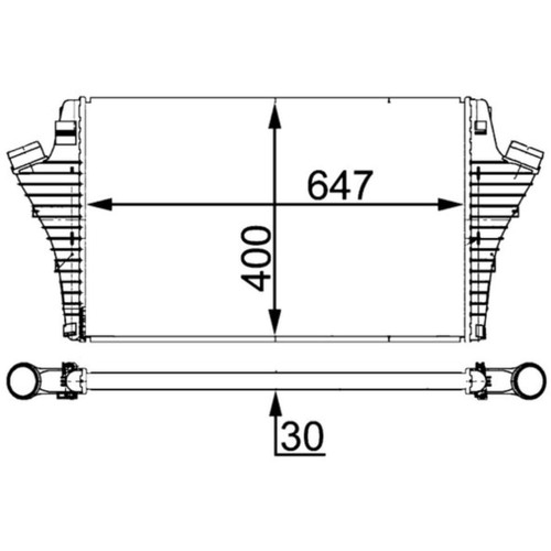 Ladeluftkühler mahle 21 - mahle,