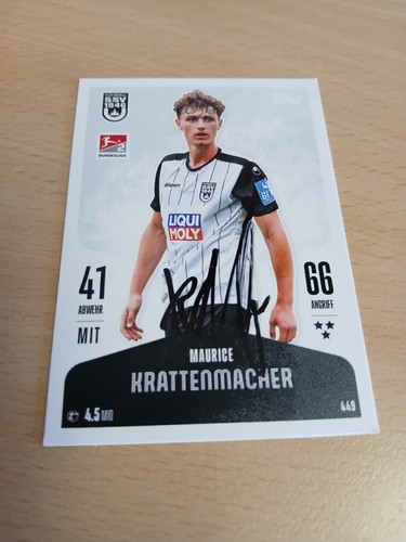 Match attax signiert - match, maurice