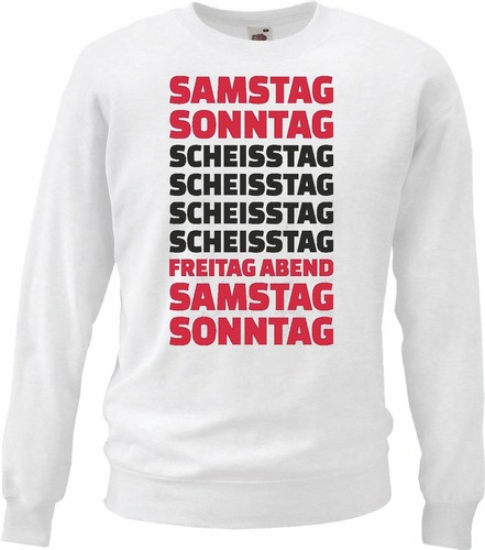Sweatshirt samstag sonntag - sweatshirt,