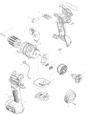 Makita Ersatzteile für DHP484 Akku Schlagbohrmaschine