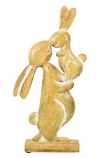 Hase mit Kind |  Holz