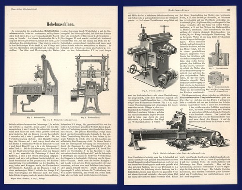 Hobelmaschinen druck anno - hobelmaschinen,