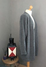 H&M Kuschel Cardigan Strickjacke Grau Meliert M