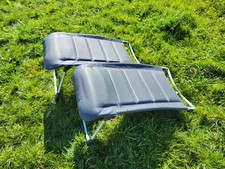 Beinauflage 2x Crespo Campingstuhl Deluxe Beinauflage in Grau