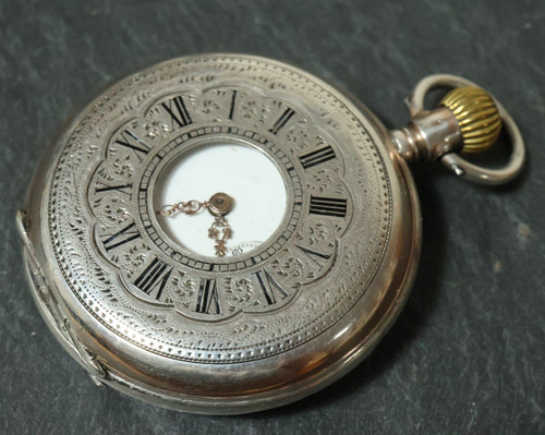 Alte silberne taschenuhr - alte,