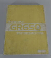 Werkstatthandbuch Wartungsanleitung Suzuki GR 650 Tempter von 06/1983