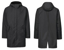 Herren Regenmantel Schwarz mit