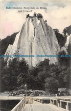 R055438 Stubbenkammer. Königsstuhl m. Brücke und Felsenriff