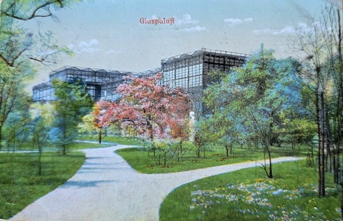 München glaspalast 1916 - ak,