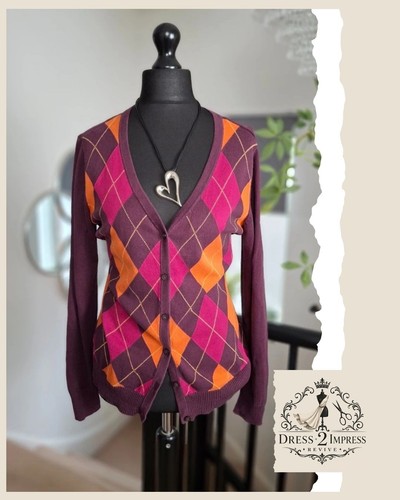 Retro strickjacke größe - größe, l