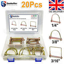 20 Tlg Sicherungsstift für Bauernhof Anhänger Verzinkt Splinte Sicherungsbolzen