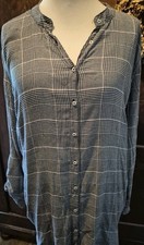 Viskose Hemd Bluse Glencheck