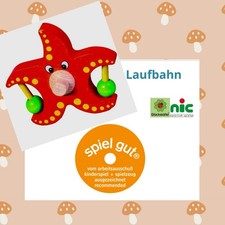 Multibahn Maxi mit 15 Zubehör-Teilen NIC Kugelbahn 125cm Massiv Holz Kullerbahn 