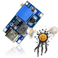 MT3608 USB-C Step Up Boost