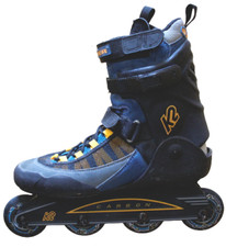 ? K2 Carbon Exotech Inline Inliner Skates Rollerblades Herren Speed 45 Vintage