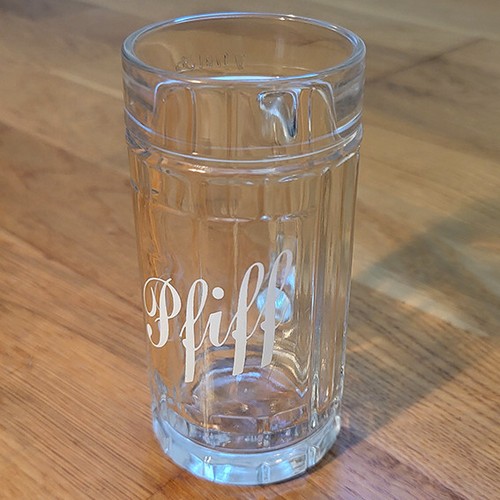Mini bierkrug pfiff - mini-bierkrug, pfiff-glas