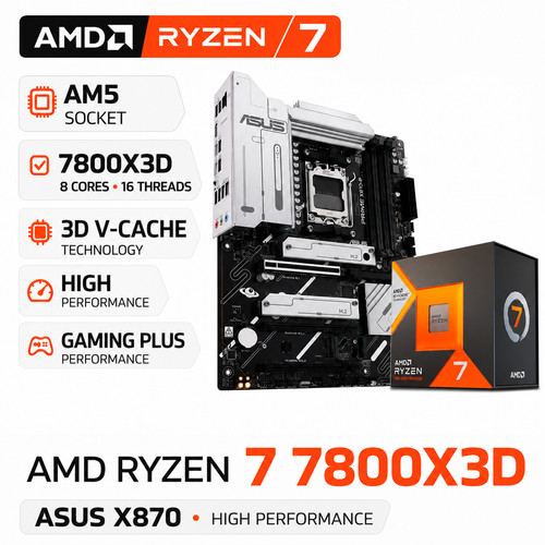 Amd ryzen 7800x3d asus - amd,