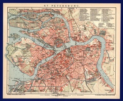 Stadtplan anno 1904 - -, sankt