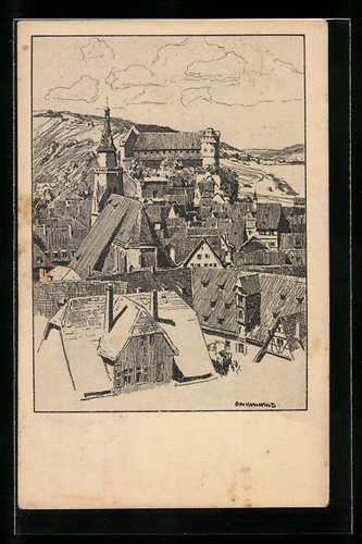 Künstler otto ubbelohde - künstler-ak,
