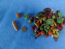 Für die Puppenstube oder Kaufmannsladen Obst Gemüse Brot 100 Teile
