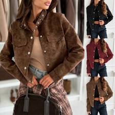 Damen Wildleder Look